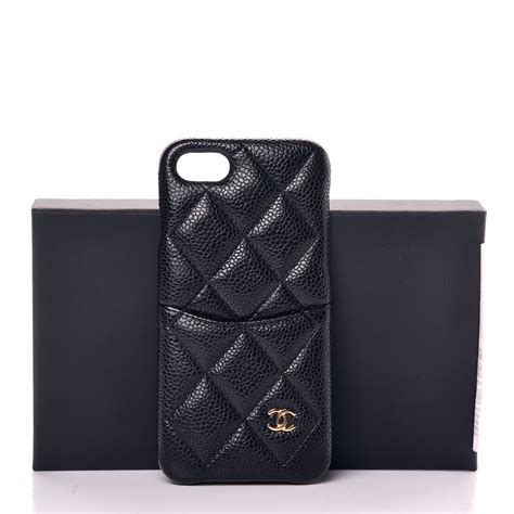 black quilted chanel phone case|chanel iphone cases for sale.